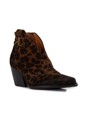 Cheetah Suede Texan Ankle Boot ELENA IACHI | E2004GHEPARDOTABACCO